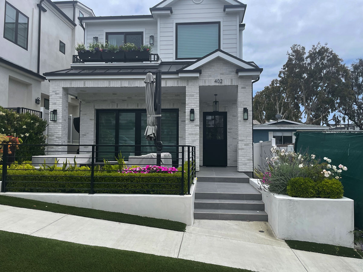 A two story home in Corona Del Mar, CA.